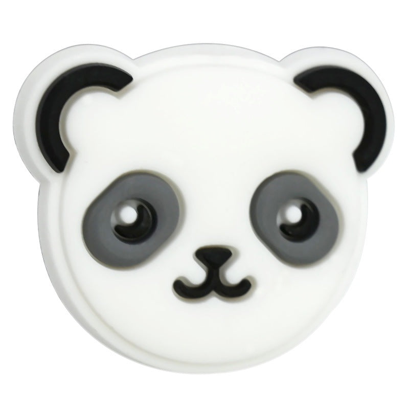 Wholesale  Random 100pcs/pack  Cartoon animal beaded PVC soft rubber beads